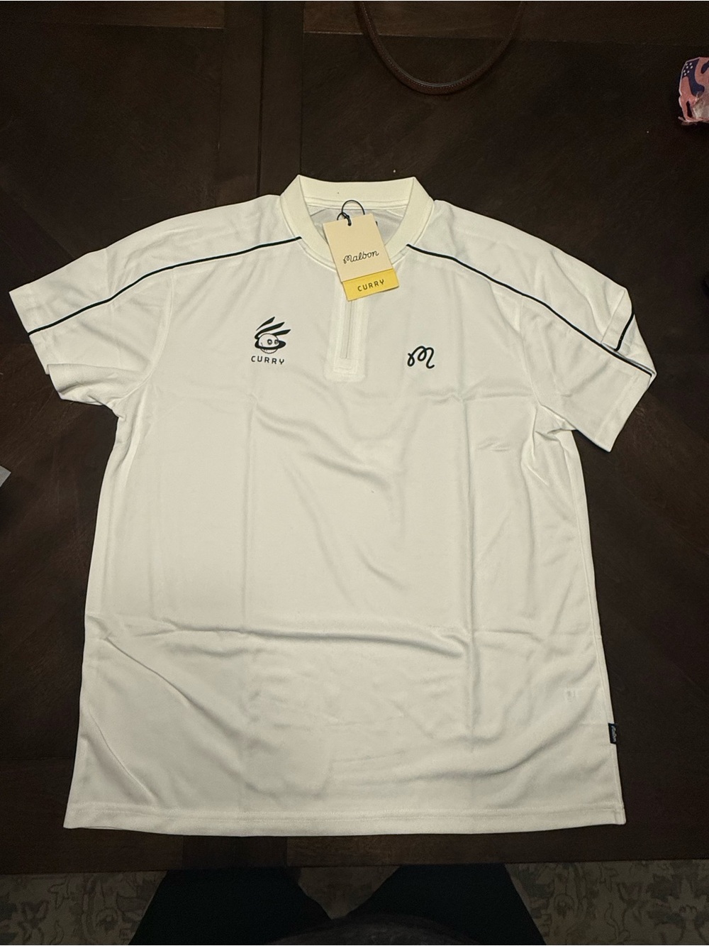 Curry Men’s White Athletic Polo Shirt